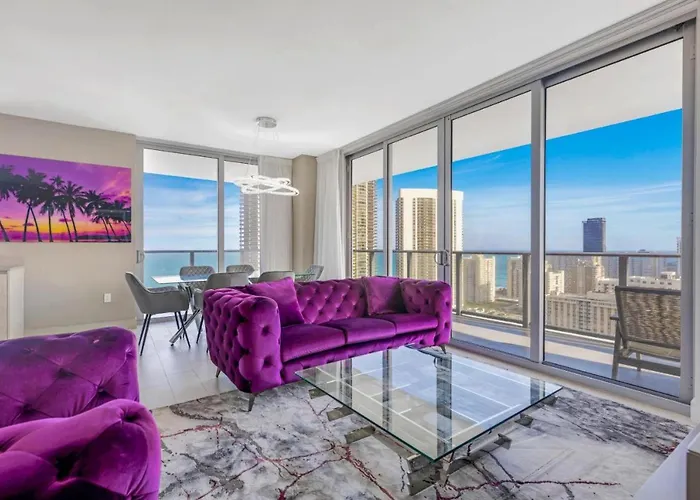Hyde House - Luxury High Floor 2Br 2Ba Apartment Suite With Direct Ocean View, Roof Top Pool, Resort Amenities