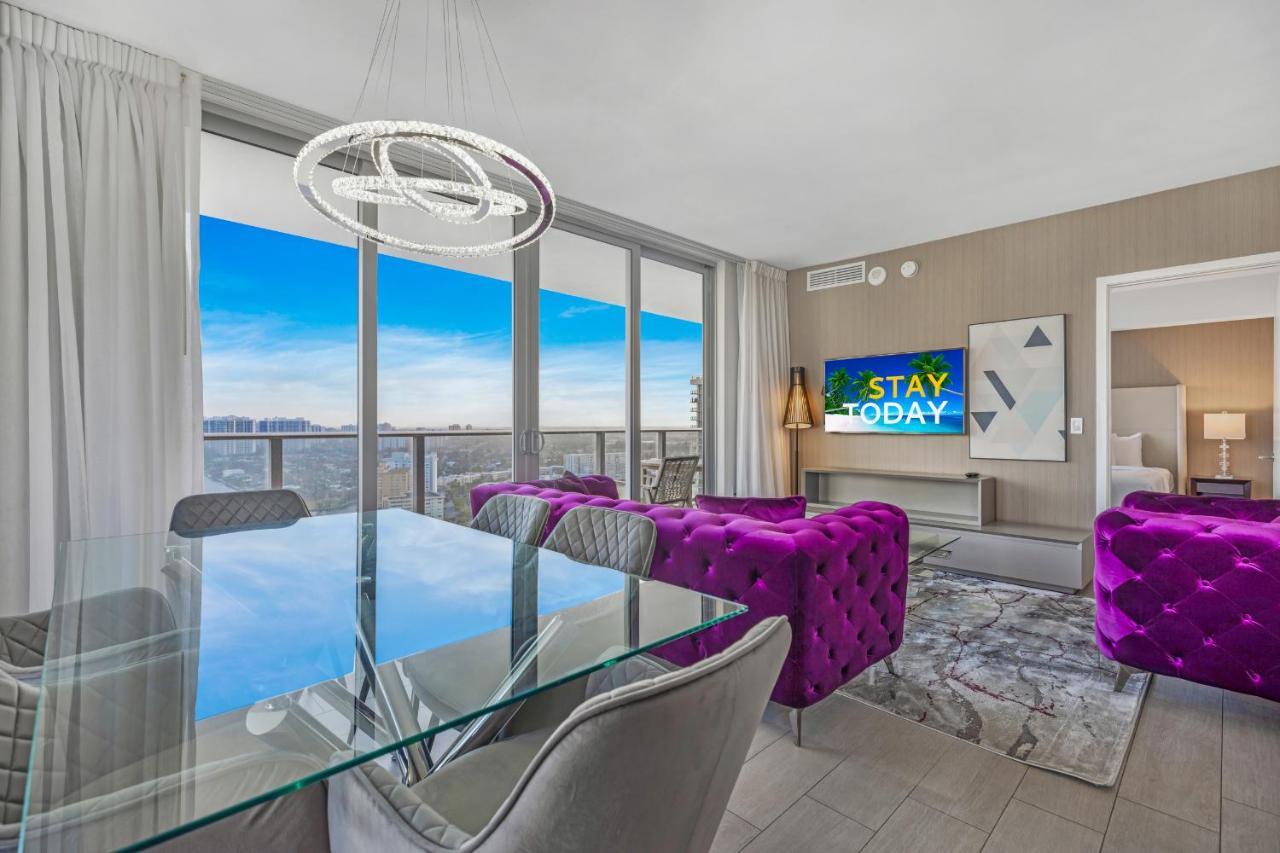 Hyde House - Luxury High Floor 2br 2ba With Direct Ocean View, Roof Pool, Amenities Apartamento Hollywood
